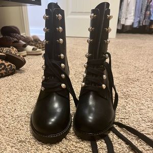 Stuart Weitzman Pearl Combat Boot